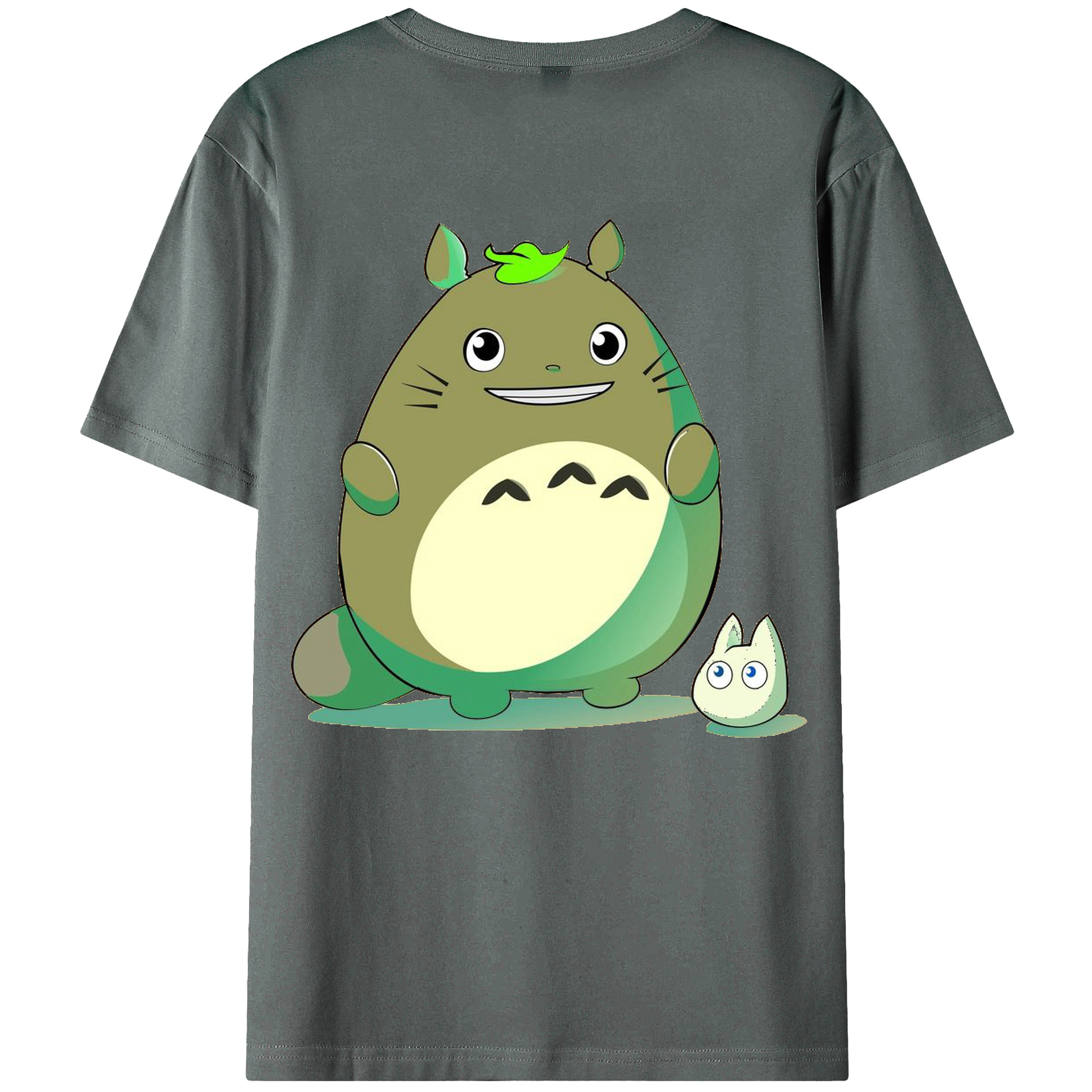 （画像用） となりのトトロ 草壁メイ 草壁サツキ My Neighbor Totoro Satsuki Kusakabe Mei Kusakabe 綿100％ メンズ半袖Tシャツ（バックプリント） 通気性